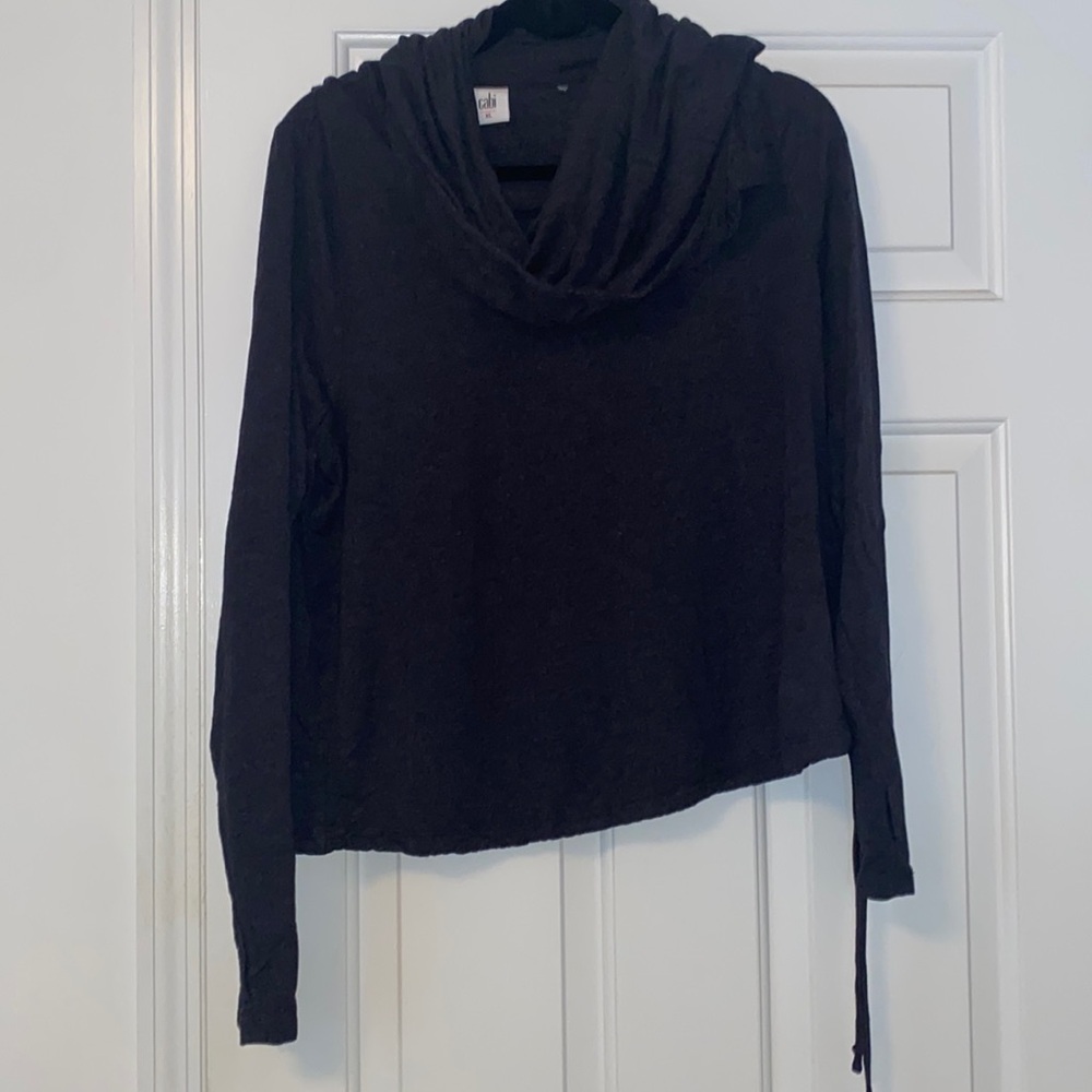 CABI Lounge Pullover with cowl neck/hood
